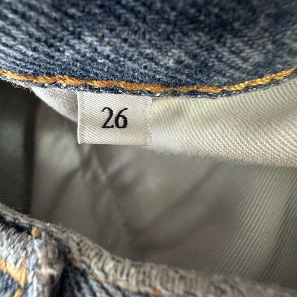 LouLou Studio Samur Jeans Women’s 26 Blue Denim Cotton Straight Leg NWT New - Picture 8 of 12